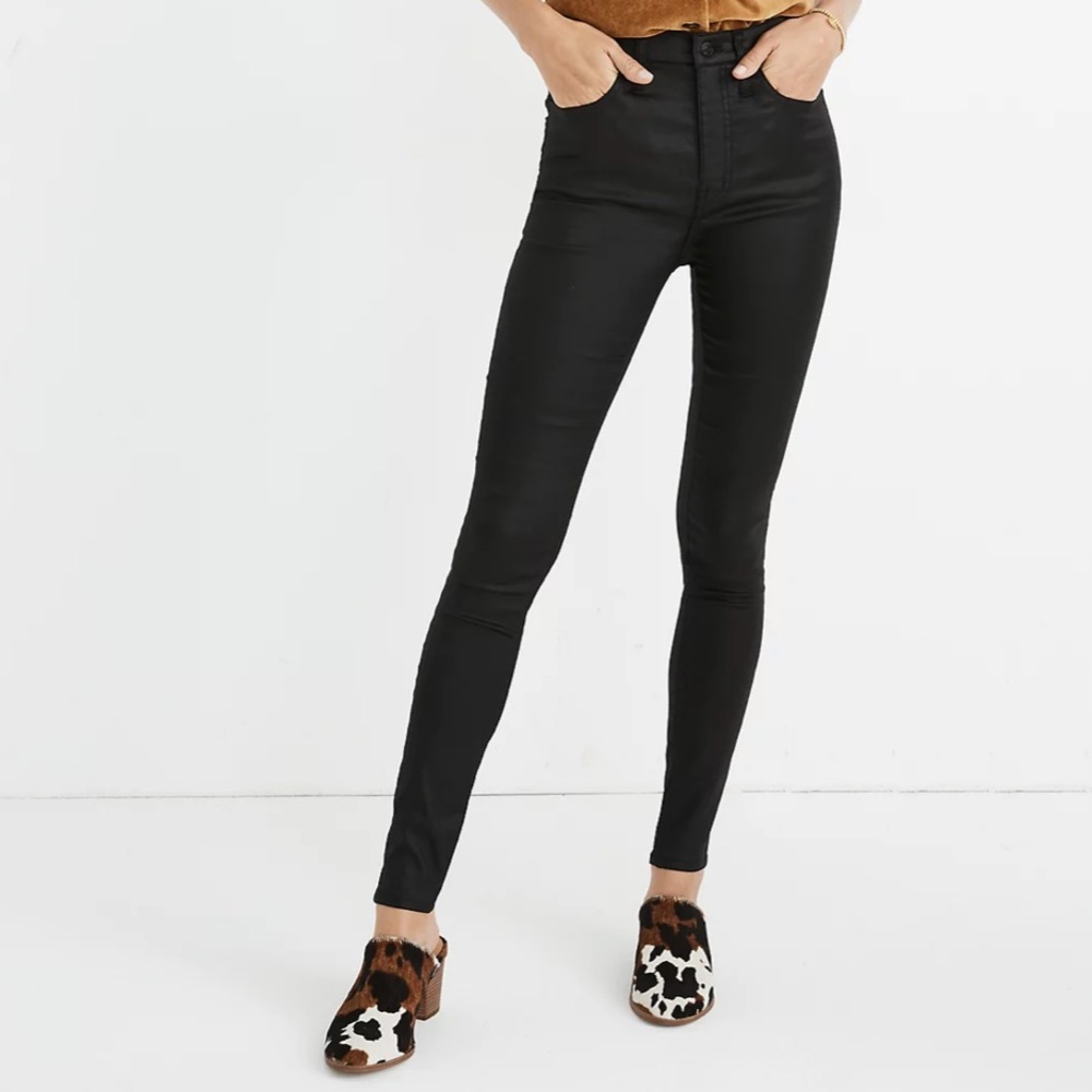 NWT Madewell • 10" High-Rise Skinny Jeans: Coated Edition Size 30 - Picture 1 of 5